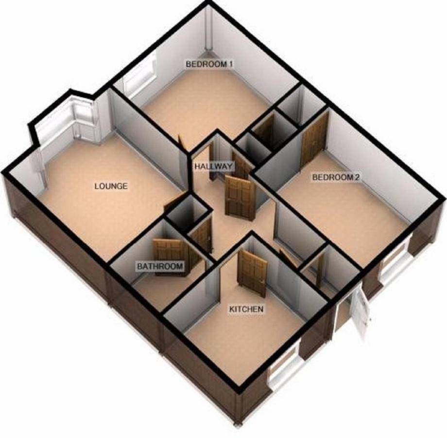 Dunfermline - Luxury Two Bedroom Apartment - Tp Eksteriør billede